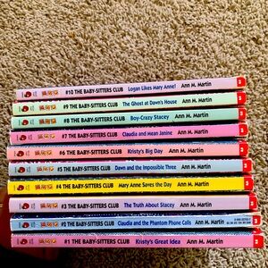 The Baby-Sitters Club Paperback Book Lot - includes books 1-10
